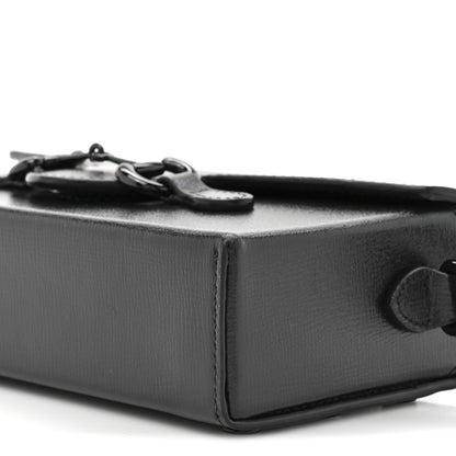 Gucci Azalea Calfskin Monochrome Mini Horsebit 1955 Shoulder Bag Black 9 of 12