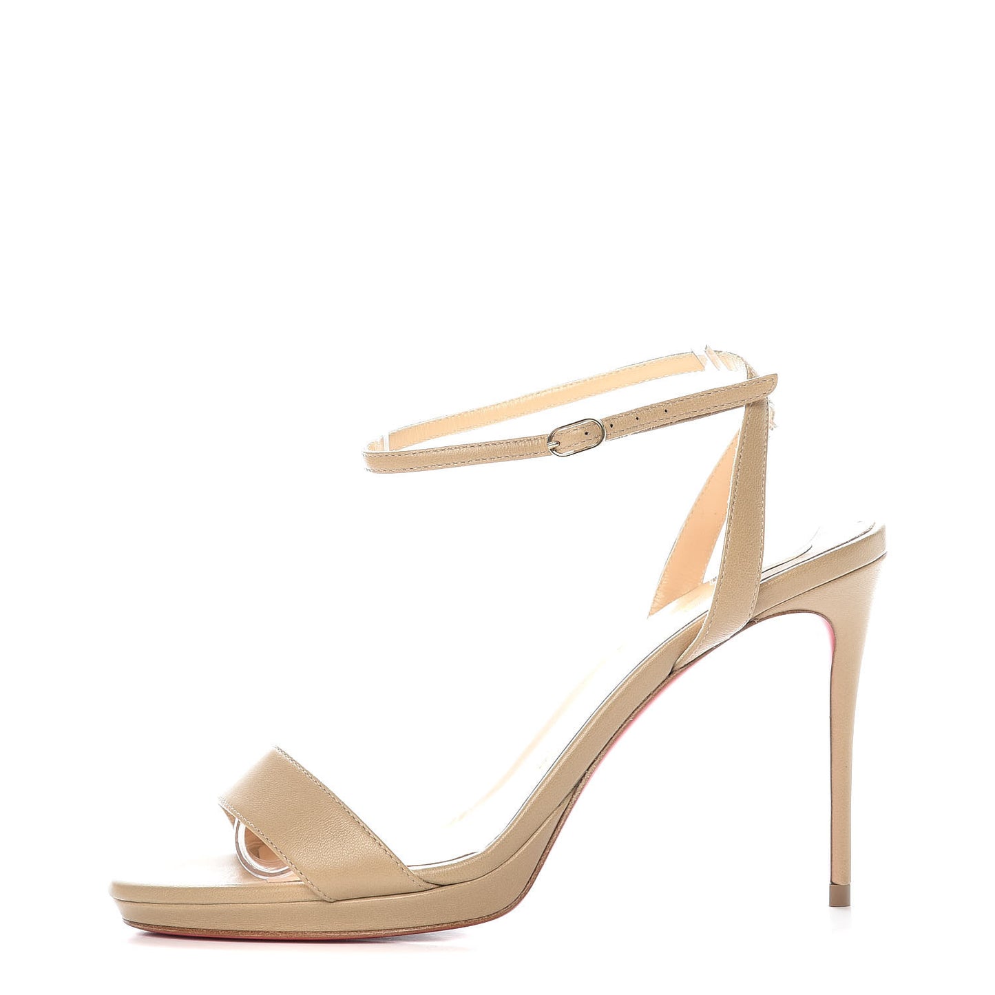 Nappa Loubi Queen 100 Pumps 37 Nude