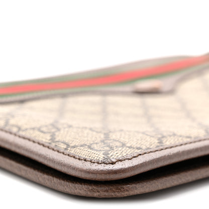 Gucci GG Supreme Monogram Web Small Ophidia Documents Holder Beige New Acero 7 of 8