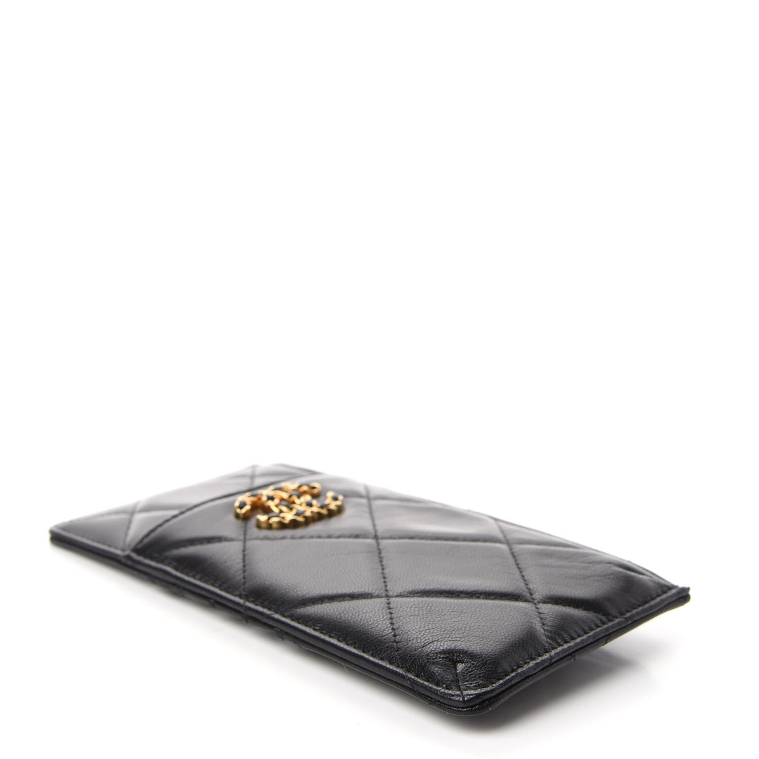 Chanel Lambskin Quilted 19 Phone and Card Holder Black 4 of 8