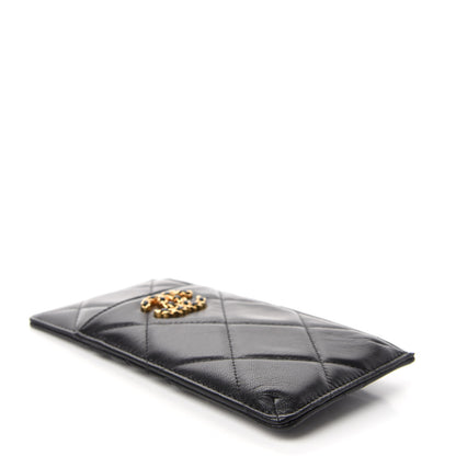 Chanel Lambskin Quilted 19 Phone and Card Holder Black 4 of 8