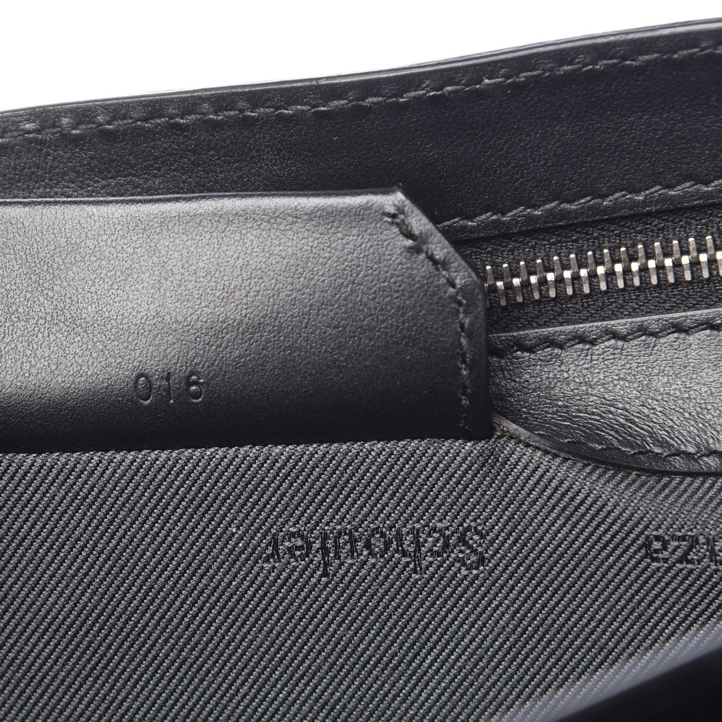 Metallic Paper Lambskin Medium PS1 Plus Zip Satchel Dark Silver