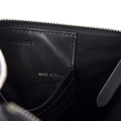 Burberry Mega Check Peyton Crossbody Clutch Bag Black 10 of 11