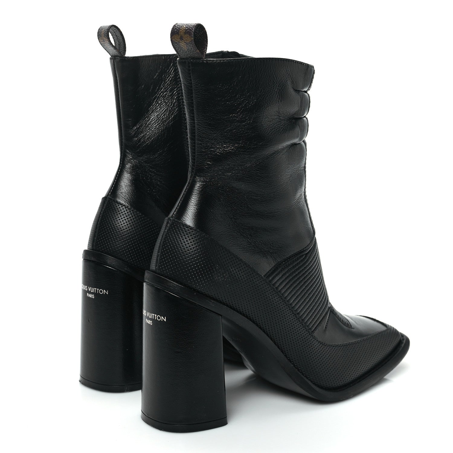 Louis Vuitton Calfskin Berlin Ankle Boots 38.5 Black 4 of 9