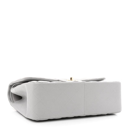 Chanel Caviar Quilted Jumbo Double Flap Light Grey 3 of 9