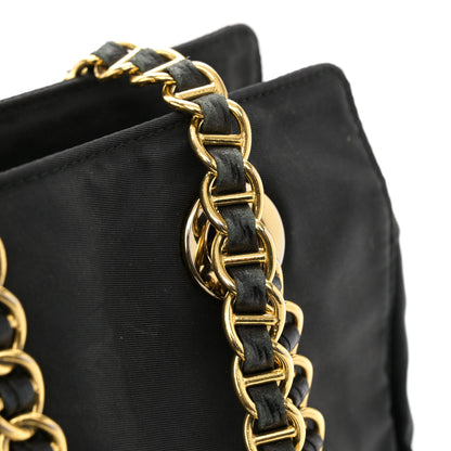 Prada Tessuto Nylon Chain Shoulder Bag Black 12 of 14