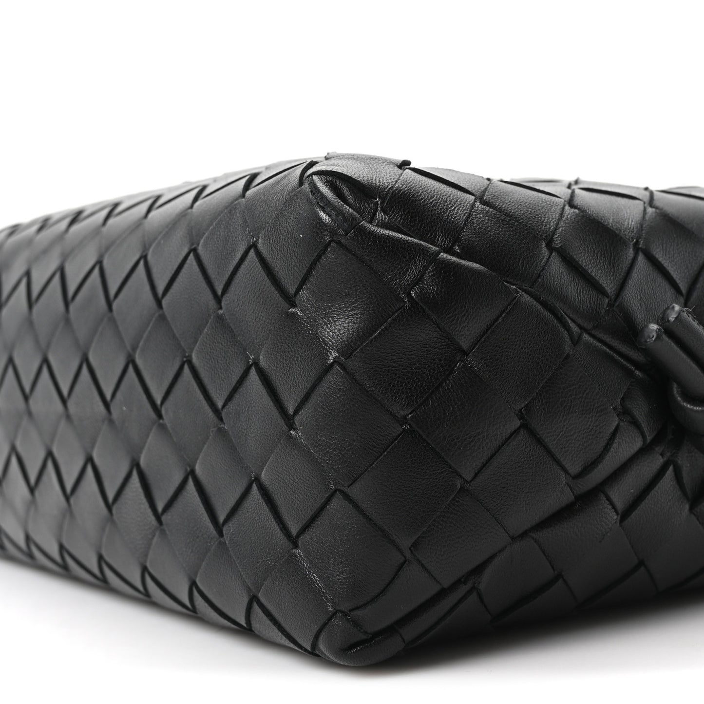 Nappa Intrecciato Small Loop Camera Bag Black