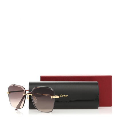 Cartier Metal Panthere De Cartier Sunglasses CT0147S Gold Red 7 of 7