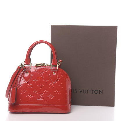 Louis Vuitton Vernis Alma BB Cherry 12 of 12