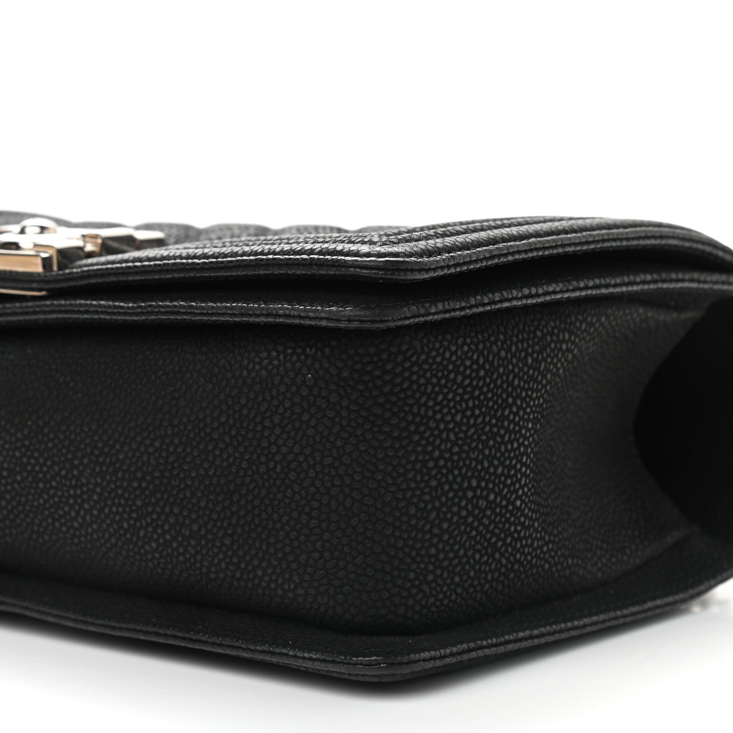 Chanel Iridescent Calfskin Quilted Medium Boy Flap Black 11 of 11