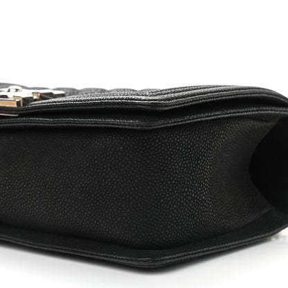 Chanel Iridescent Calfskin Quilted Medium Boy Flap Black 11 of 11