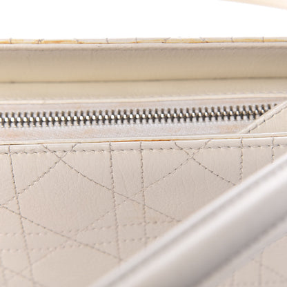 Christian Dior Calfskin Cannage Stitched East West Lady Dior White 26 of 29