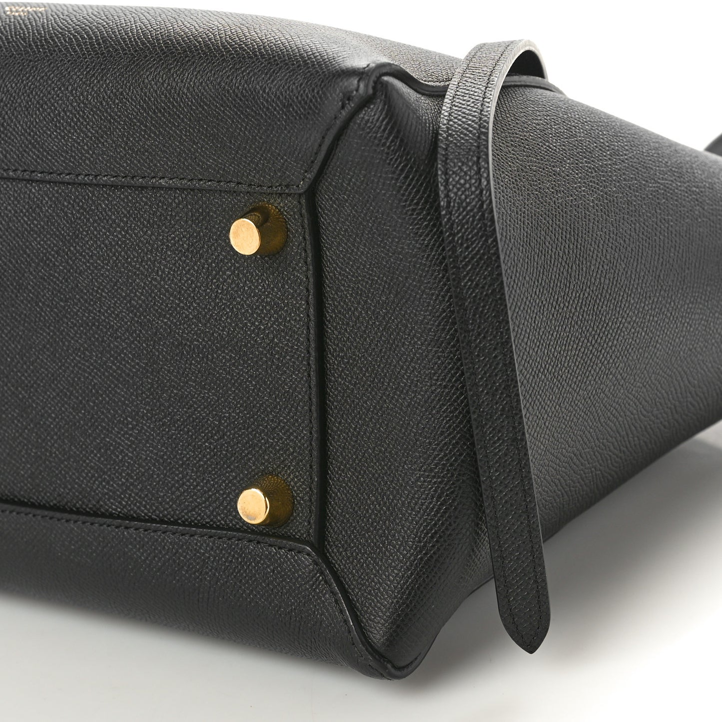 Grained Calfskin Mini Belt Bag Black