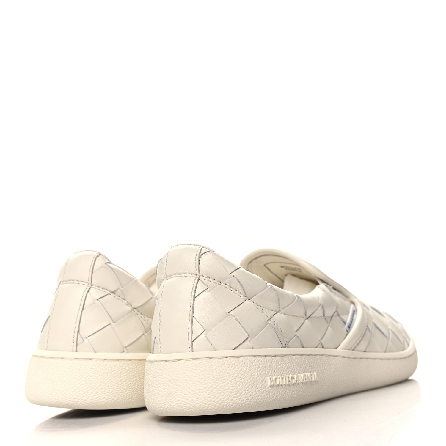 Bottega Veneta Nappa Intrecciato Slip On Sneakers 39 White 4 of 10