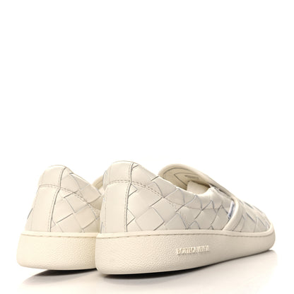 Bottega Veneta Nappa Intrecciato Slip On Sneakers 39 White 4 of 10