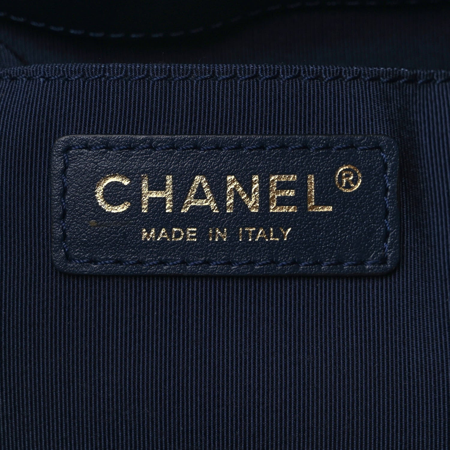 Chanel Lambskin Quilted CC Dweller Drawstring Bucket Bag Navy 6 of 9