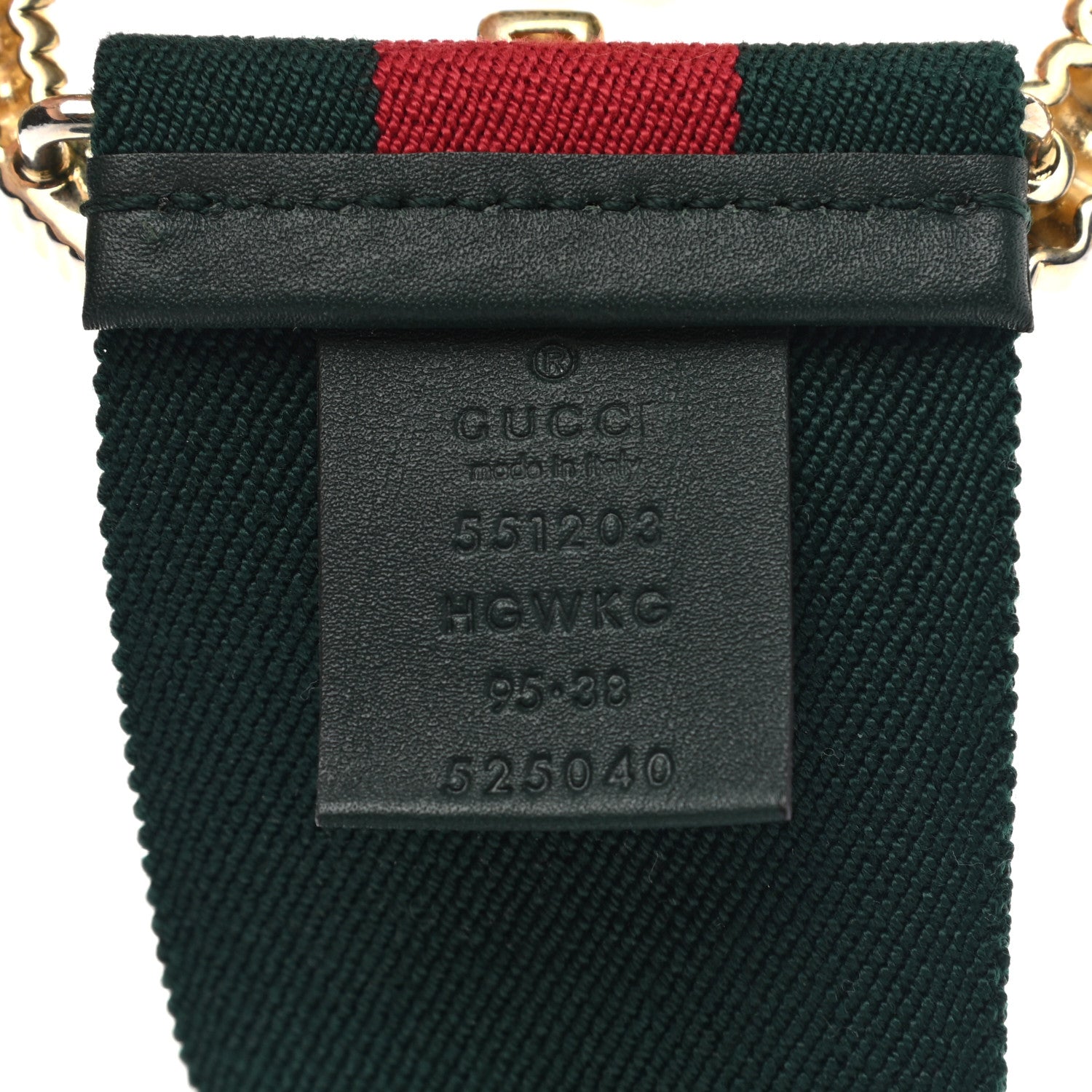 Gucci Canvas Torchon Double G Web Belt 95 38 Verde 3 of 3