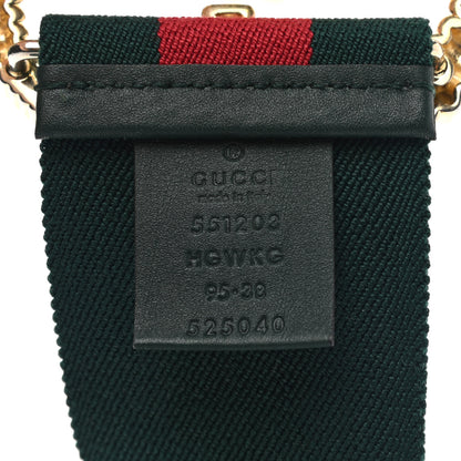 Gucci Canvas Torchon Double G Web Belt 95 38 Verde 3 of 3