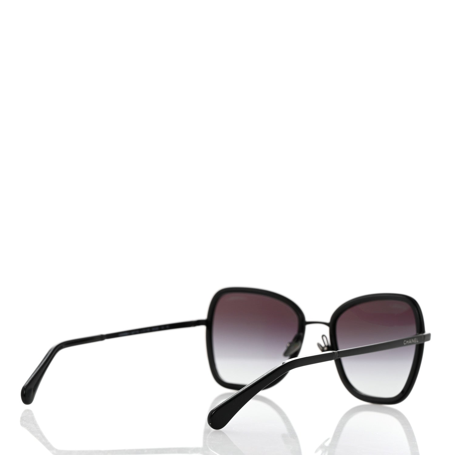 Chanel Square Frame Sequin Sunglasses 4277-B Black 4 of 8