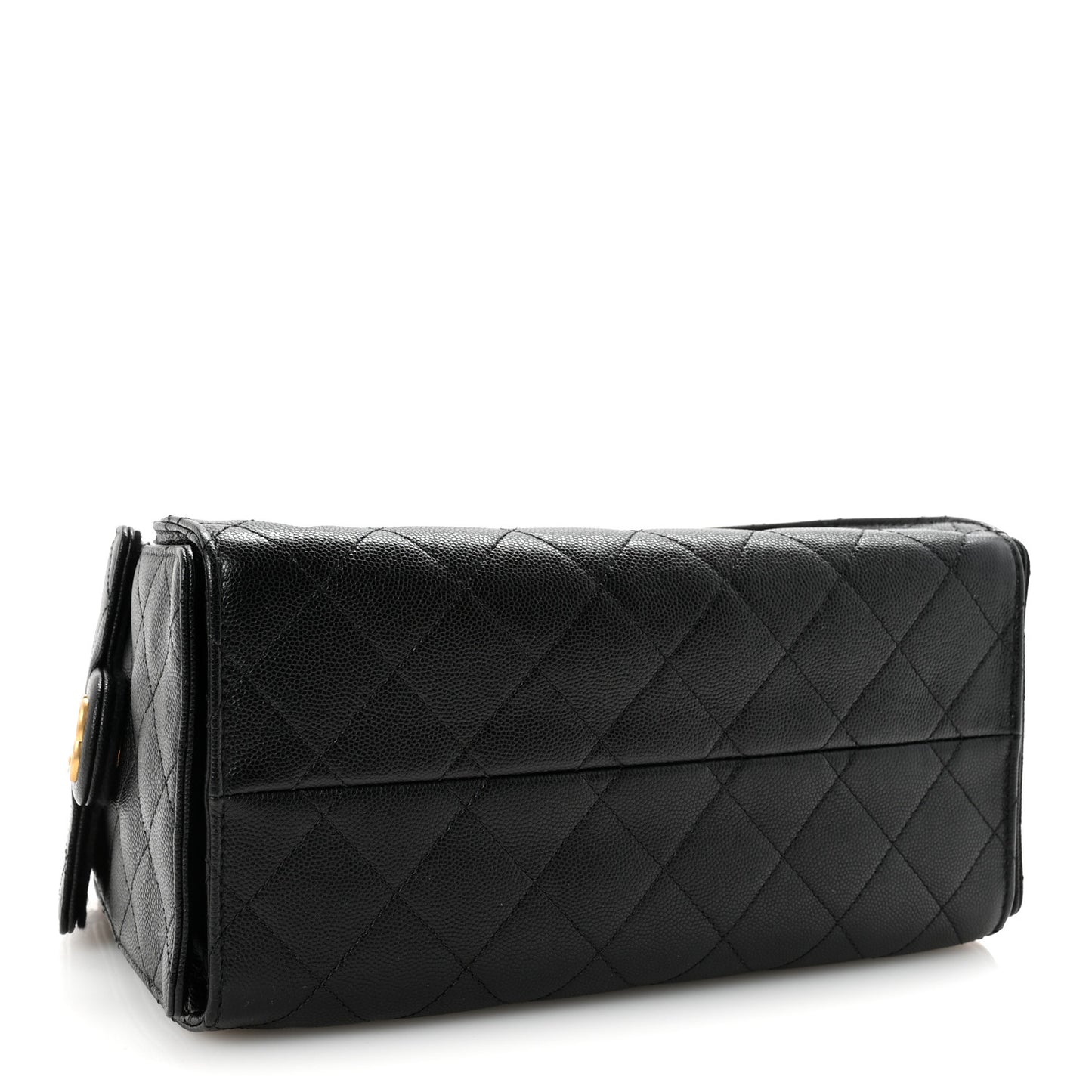 Caviar Quilted Small Chanel 25 Handbag Black