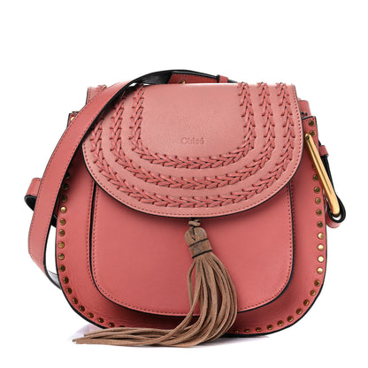 Chloe Calfskin Braided Mini Hudson Shoulder Bag Misty Rose 1 of 9