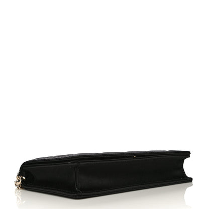 Christian Dior Satin Cannage Lady Dior Clutch Black 4 of 13