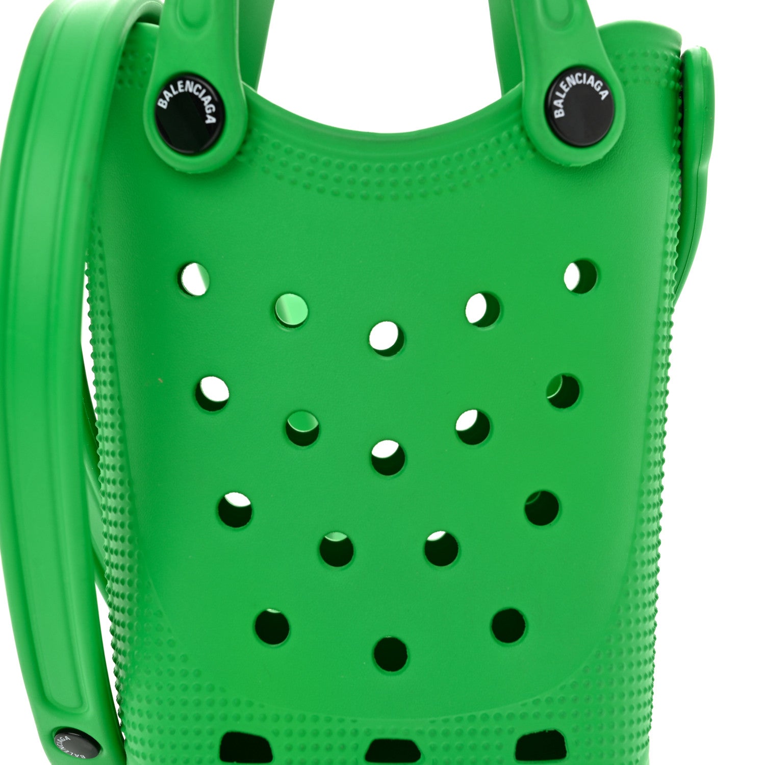 Balenciaga X CROCS Rubber Phone Holder with Strap Green 7 of 10