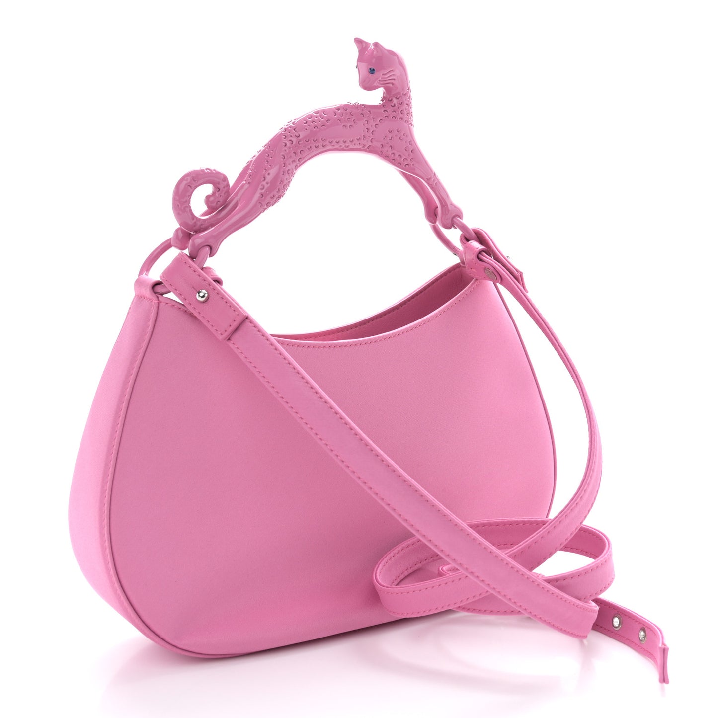 Satin Cat Hobo Pink