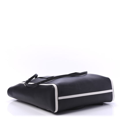 Prada Grace Lux Light Large Ouverture Shoulder Bag Black White 4 of 9