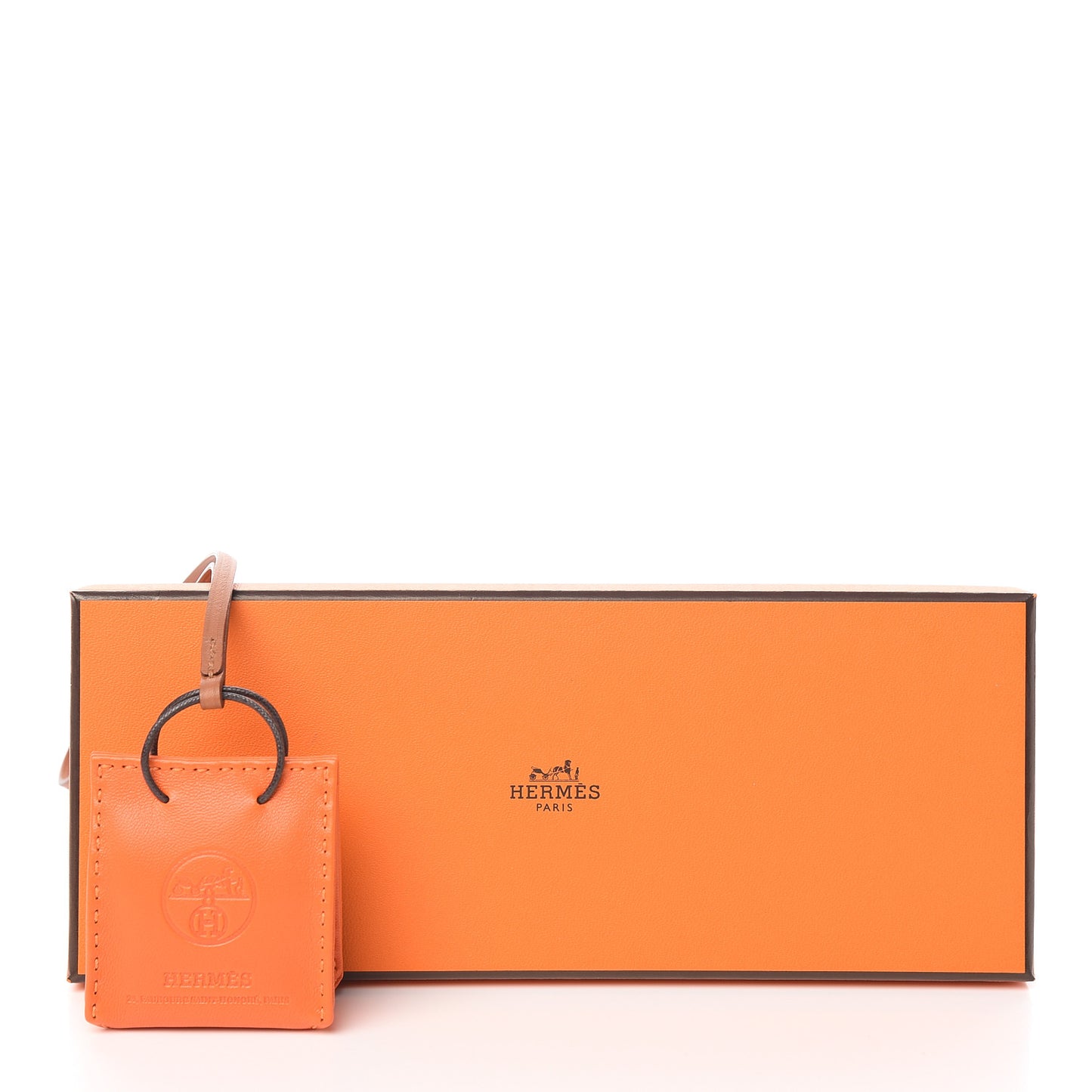 Milo Lambskin Swift Shopping Bag Charm Feu Gold