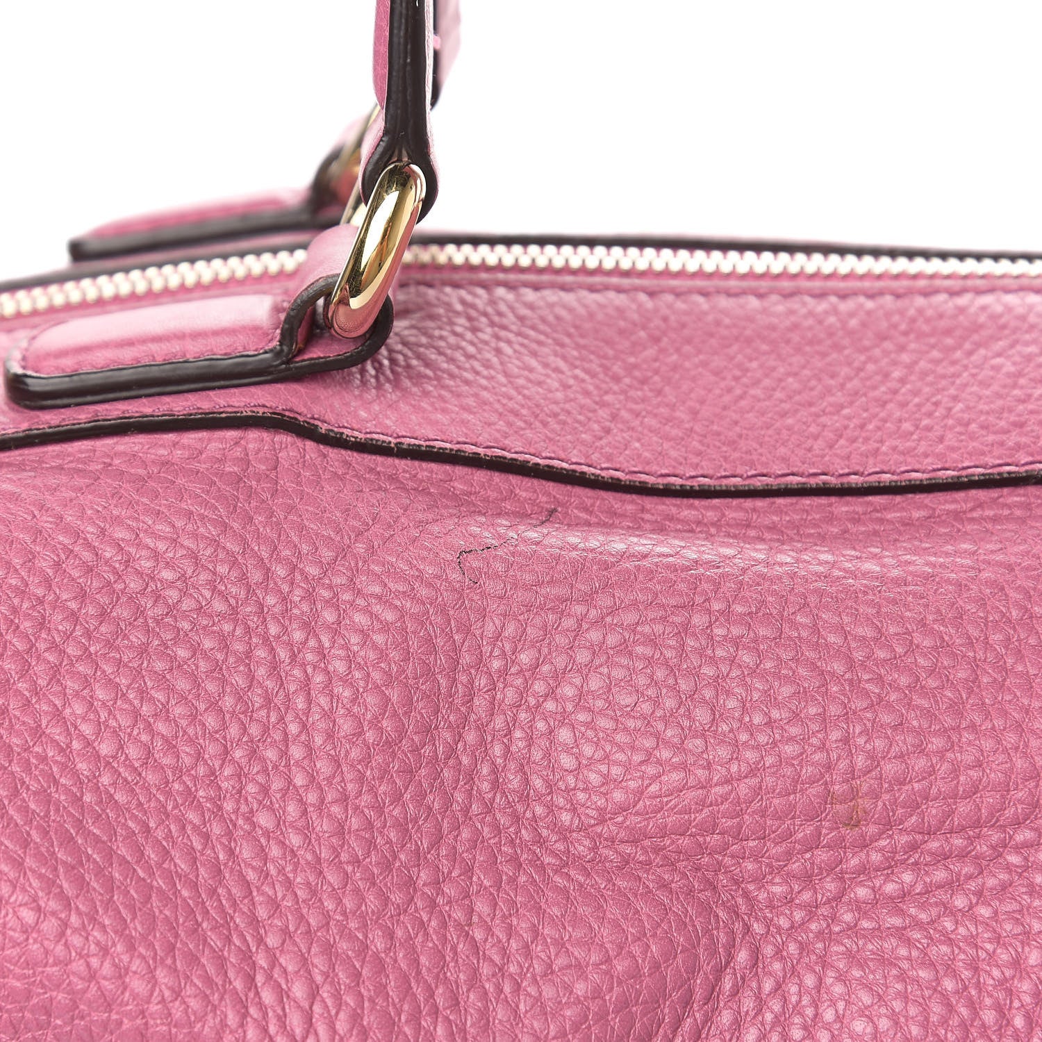 Gucci Pebbled Calfskin Medium Soho Boston Fresia Rose 10 of 10