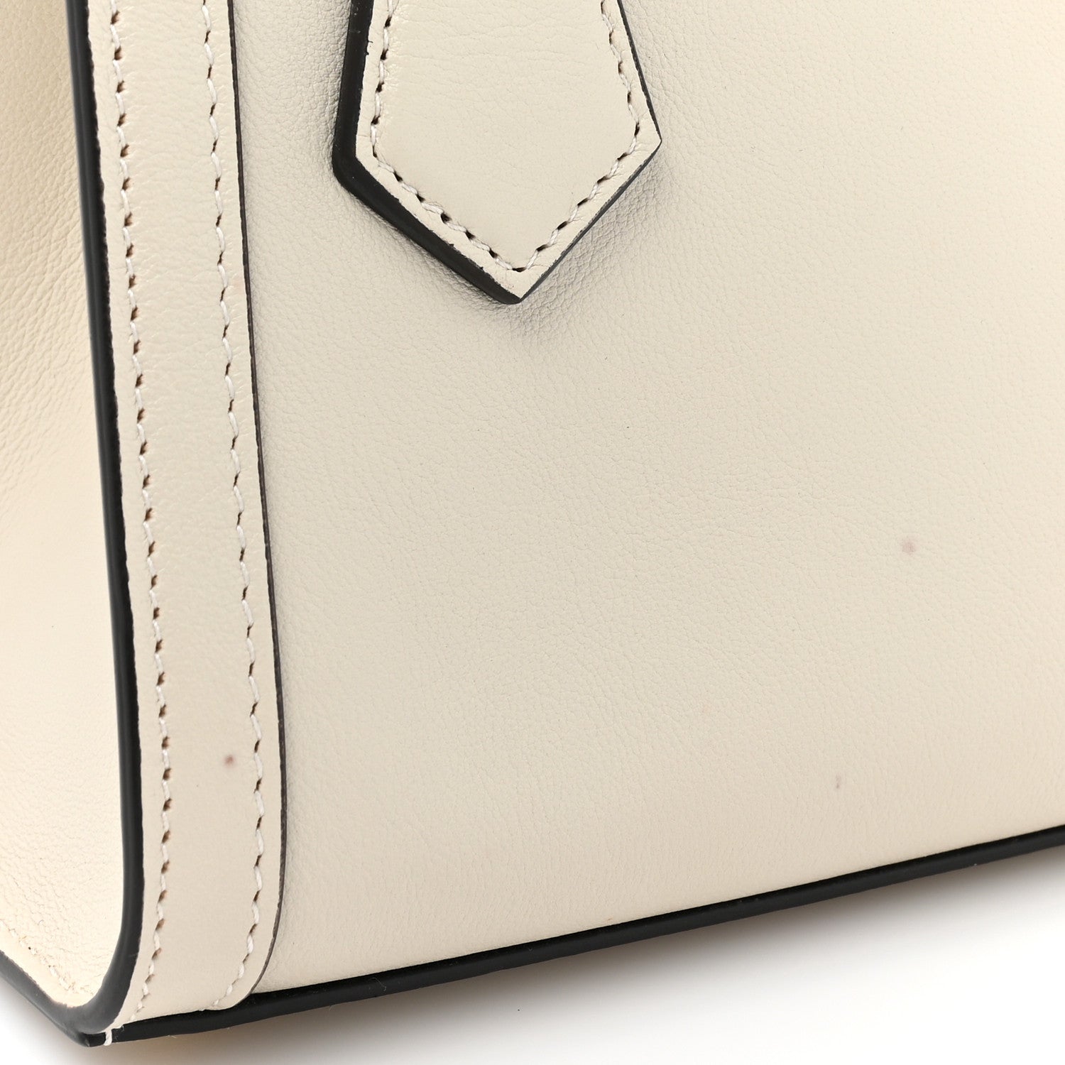 Gucci Wonka Grain Calfskin Mini Diana Tote Bag Mystic White Orange Fluo 12 of 12