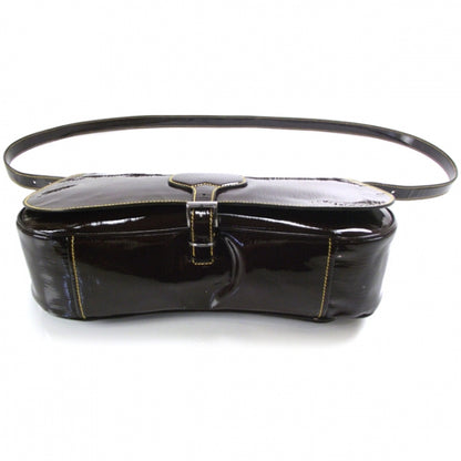 Prada Vernice Messenger Ebano 4 of 10