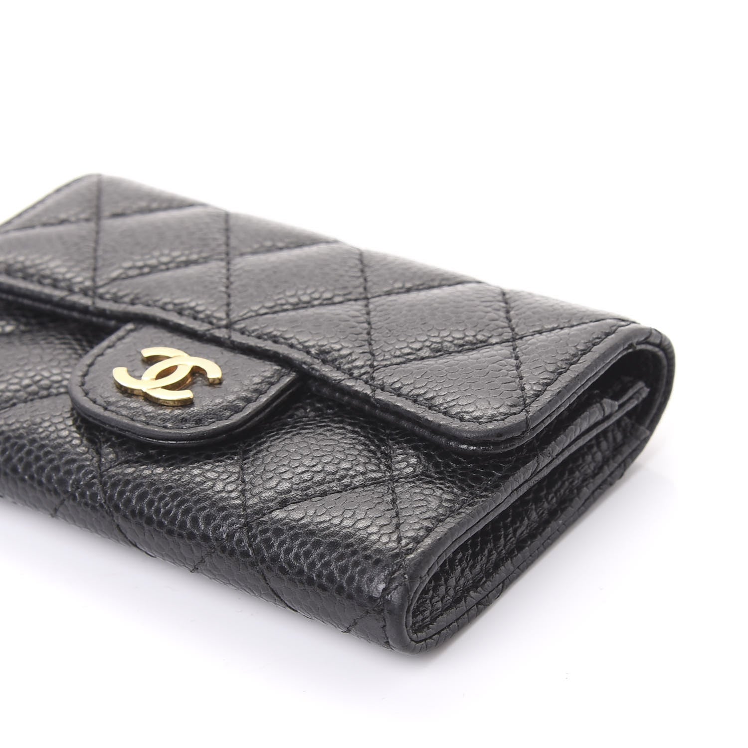 Chanel Caviar Quilted Flap Card Holder Black 6 of 11