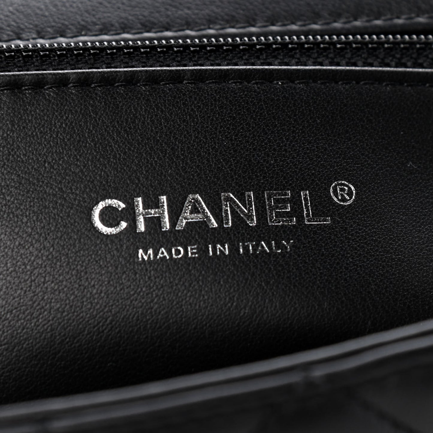Calfskin Quilted Medium CC Filigree Flap Black