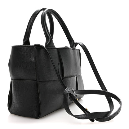 Bottega Veneta Grained Calfskin Maxi Intrecciato Mini Arco Tote Black 4 of 10