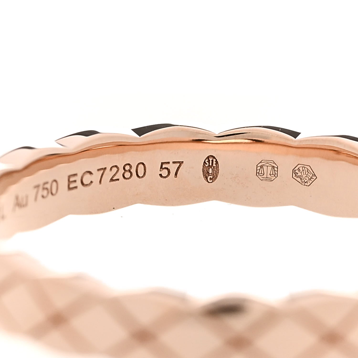 Chanel 18K Beige Gold Mini Coco Crush Ring 57 8 5 of 6
