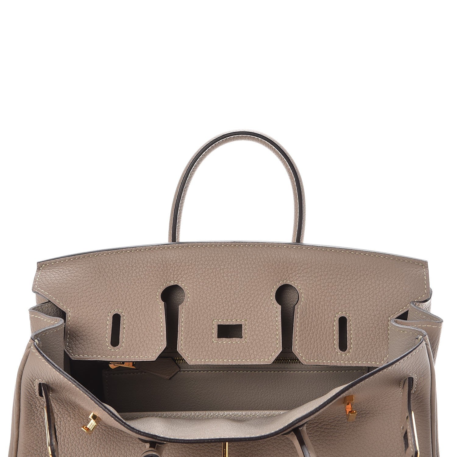 Hermes Togo Birkin 25 Gris Tourterelle 20 of 36