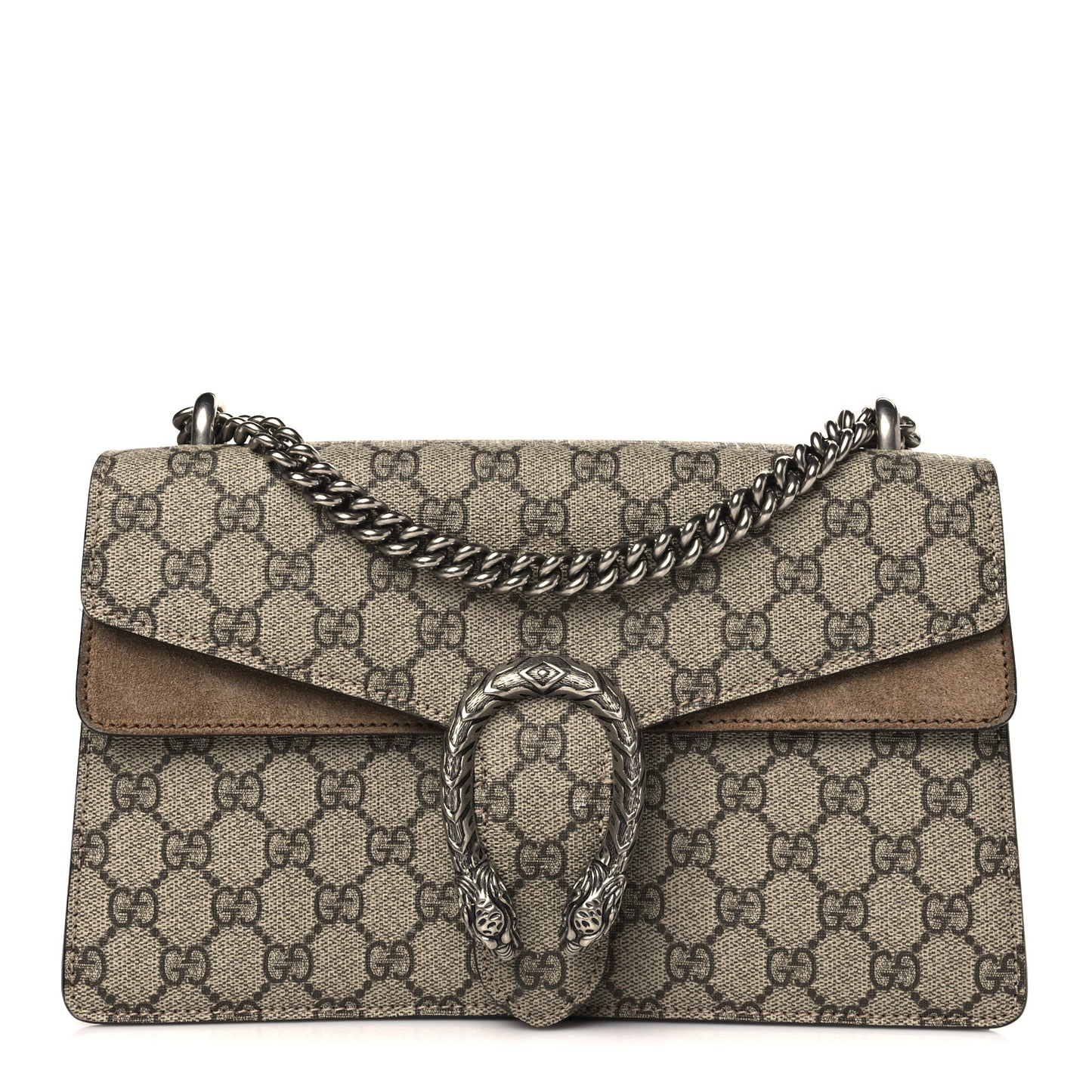 GG Supreme Monogram Small Dionysus Shoulder Bag Taupe