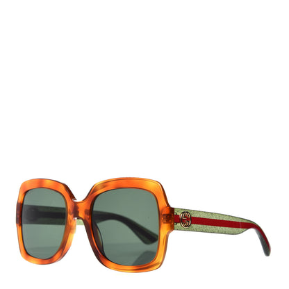 Gucci Oversize Square Web GG 0036S Havana 1 of 8