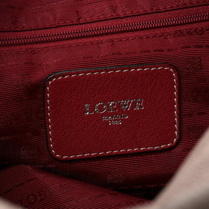 Loewe Goatskin Top Handle Boston Bag Pink Red 6 of 9
