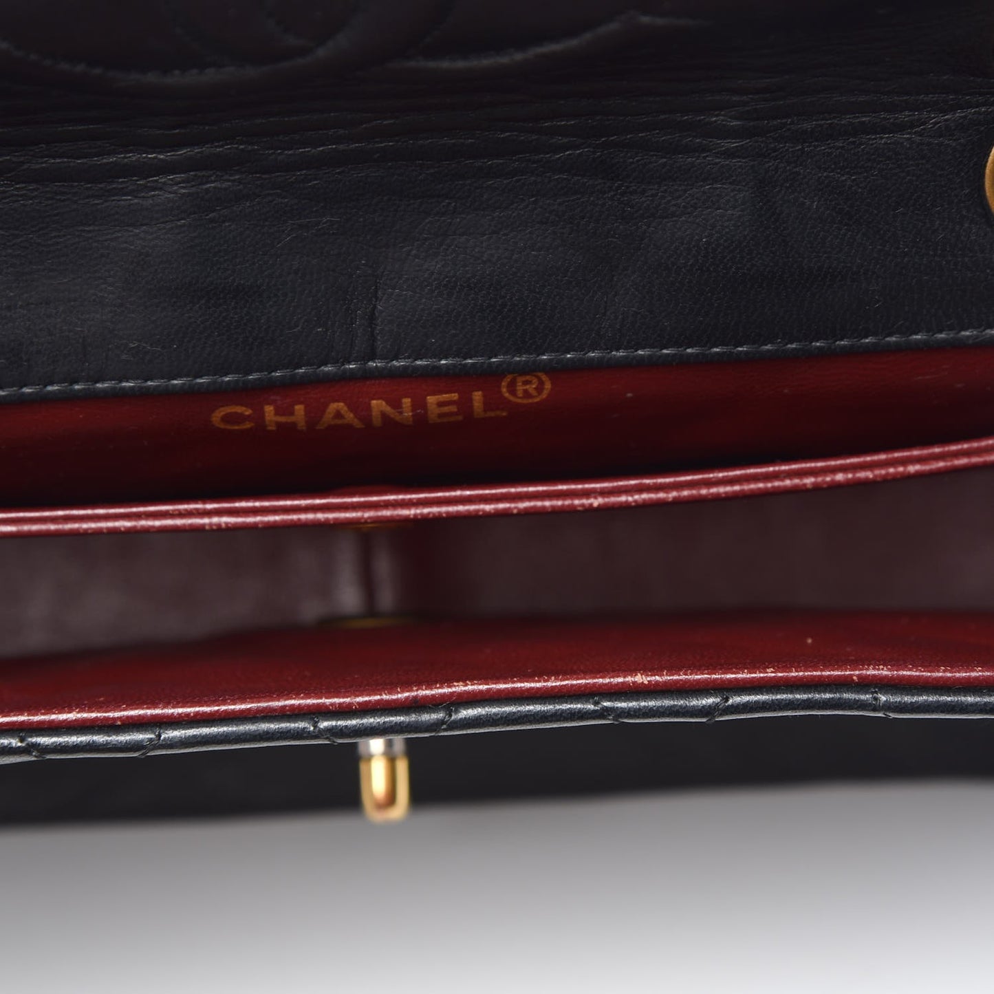Lambskin Quilted Small Single Flap Black