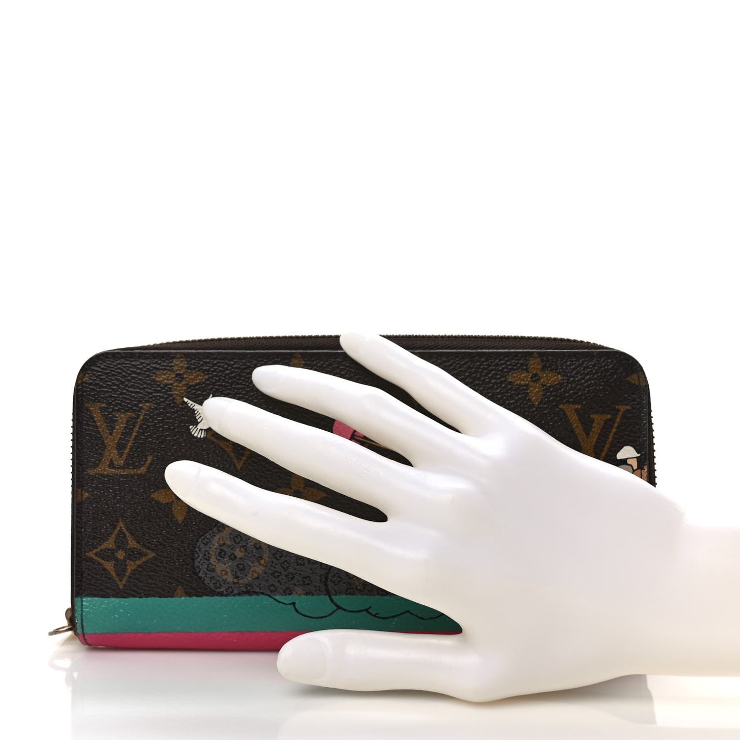 Monogram 2015 Christmas Animation Zippy Wallet Hibiscus