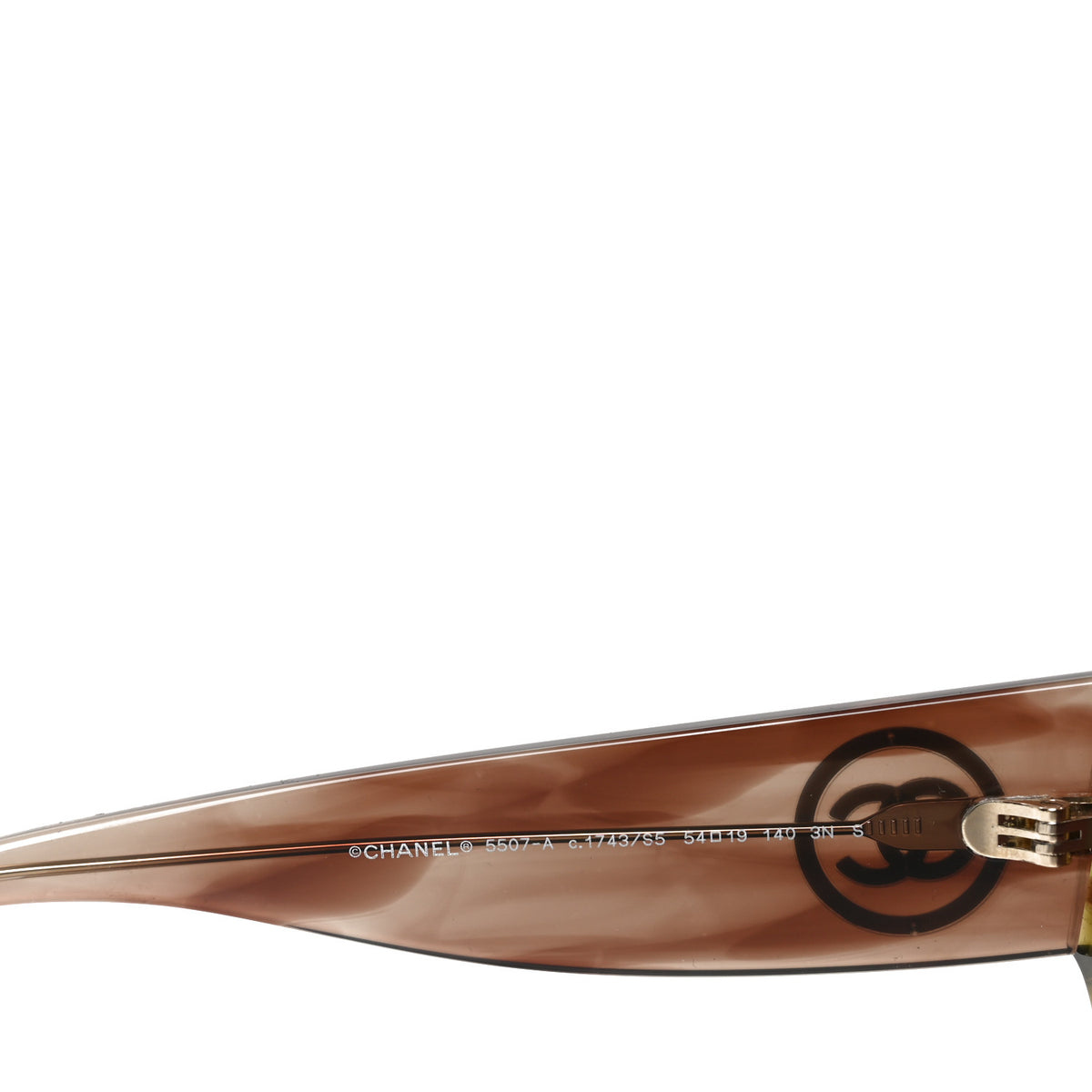 Chanel Acetate Rectangle Sunglasses 5507-A Brown Orange 4 of 14