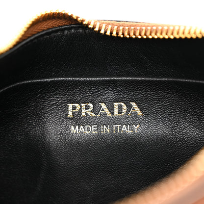 Prada Soft Calfskin Arque Shoulder Bag Cognac 6 of 10