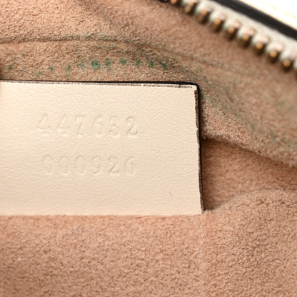 Gucci Calfskin Matelasse Small GG Marmont Chain Shoulder Bag White 6 of 15