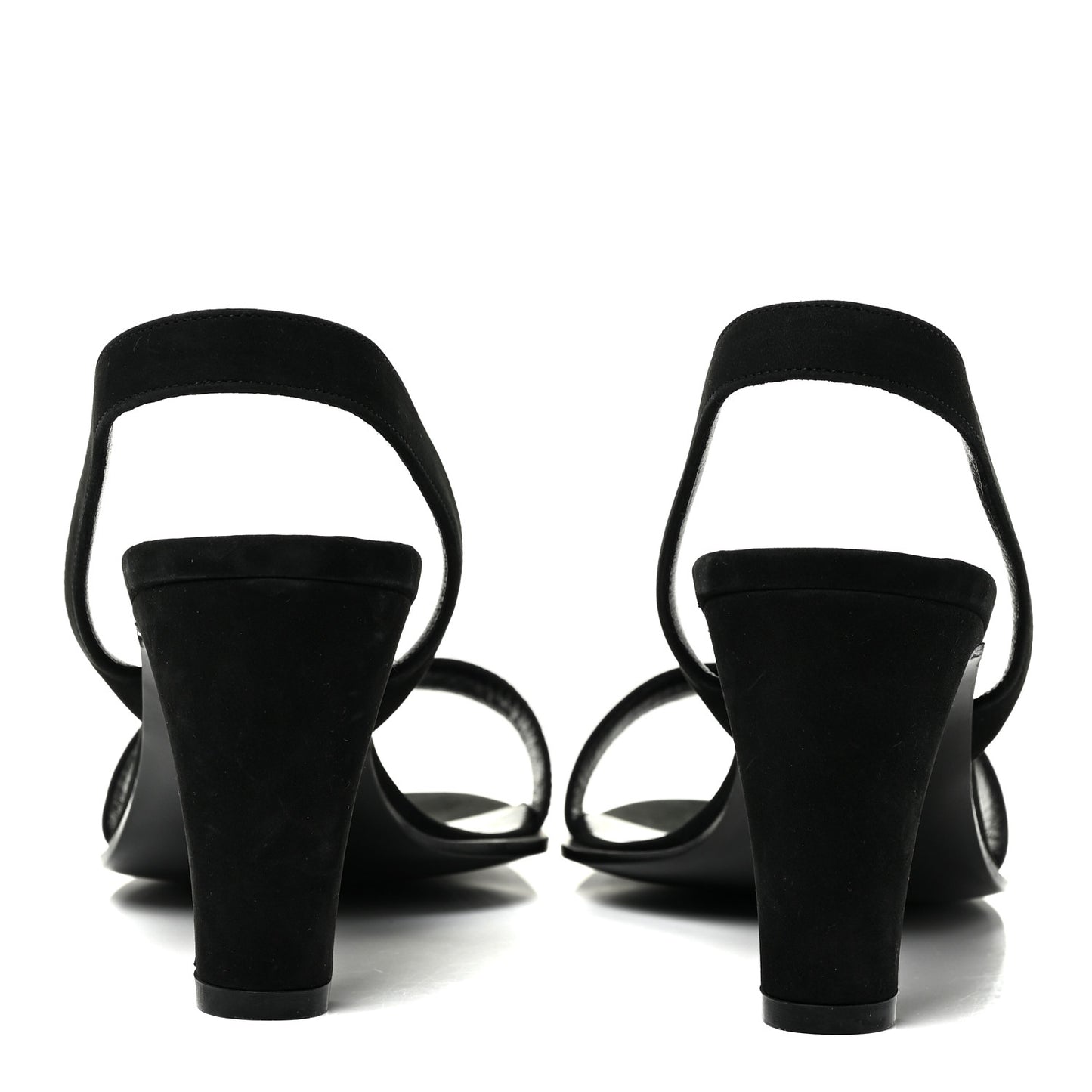 Suede Slingback Sandals 37.5 Black