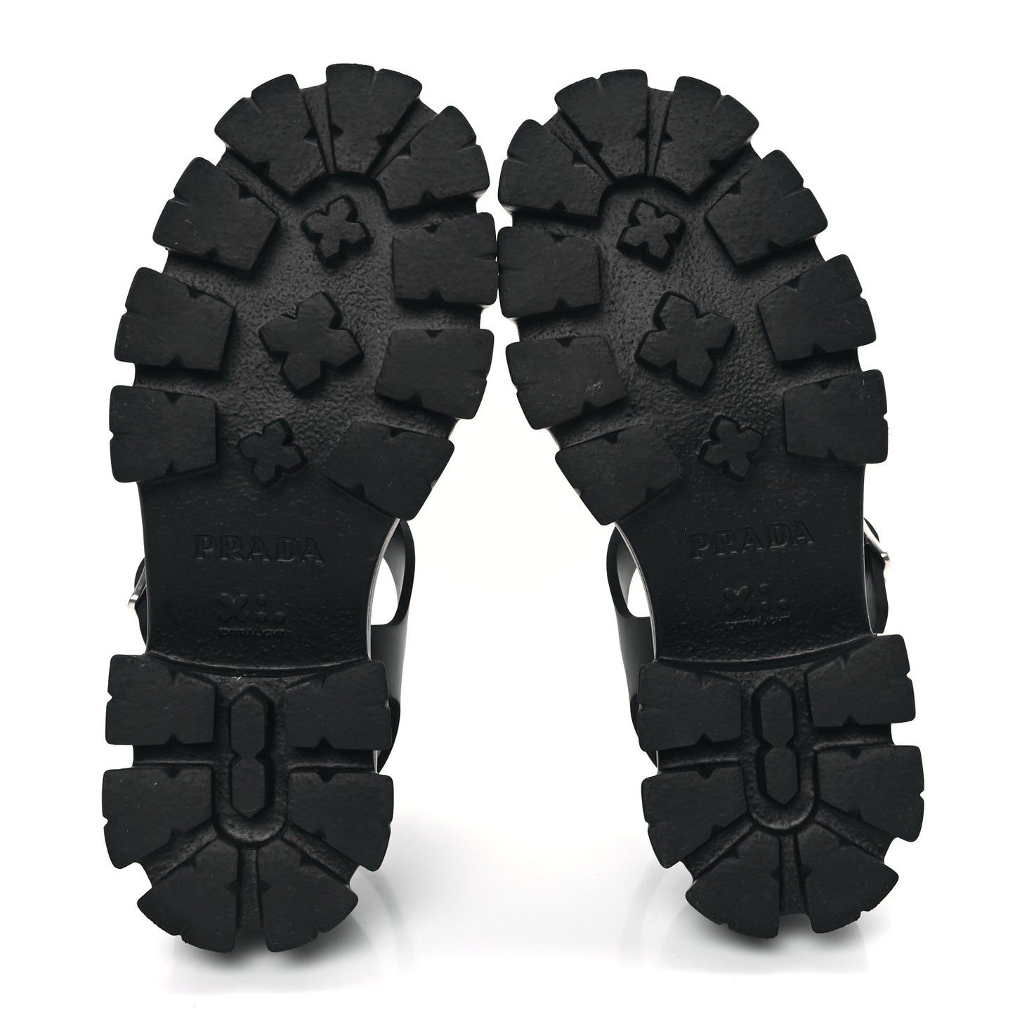 Foam Rubber Triangle Logo Monolith 55mm Cage Sandals 37 Black