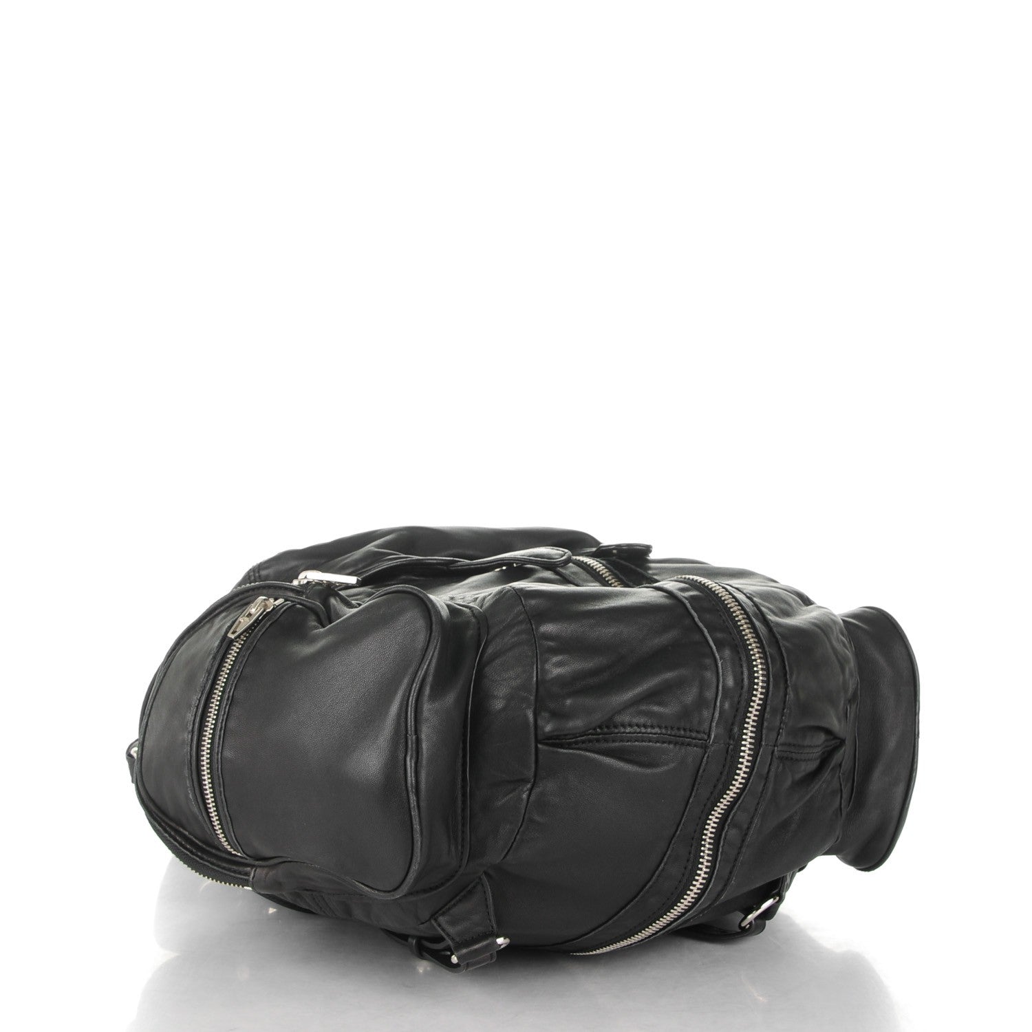 Alexander Wang Lambskin Marti Backpack Washed Black Rhodium Hardware 4 of 7