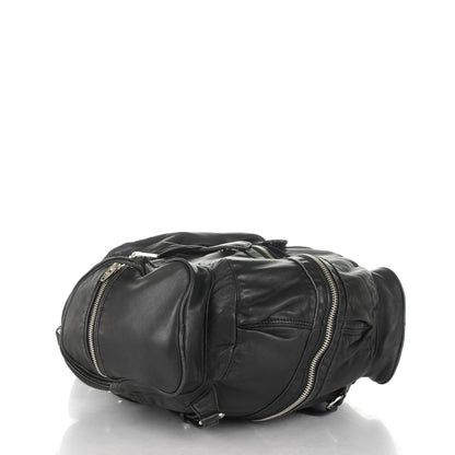 Alexander Wang Lambskin Marti Backpack Washed Black Rhodium Hardware 4 of 7